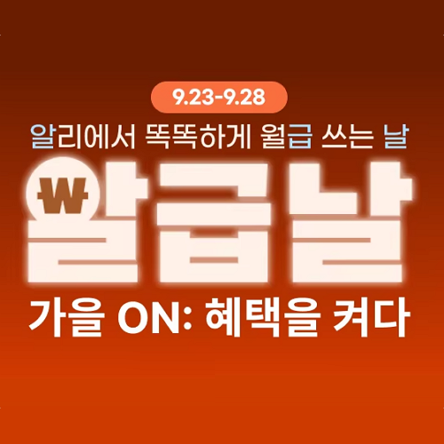 알리익스프레스 9월 알급날