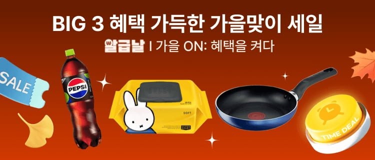 알리익스프레스 9월 알급날 가을 혜택을 켜다