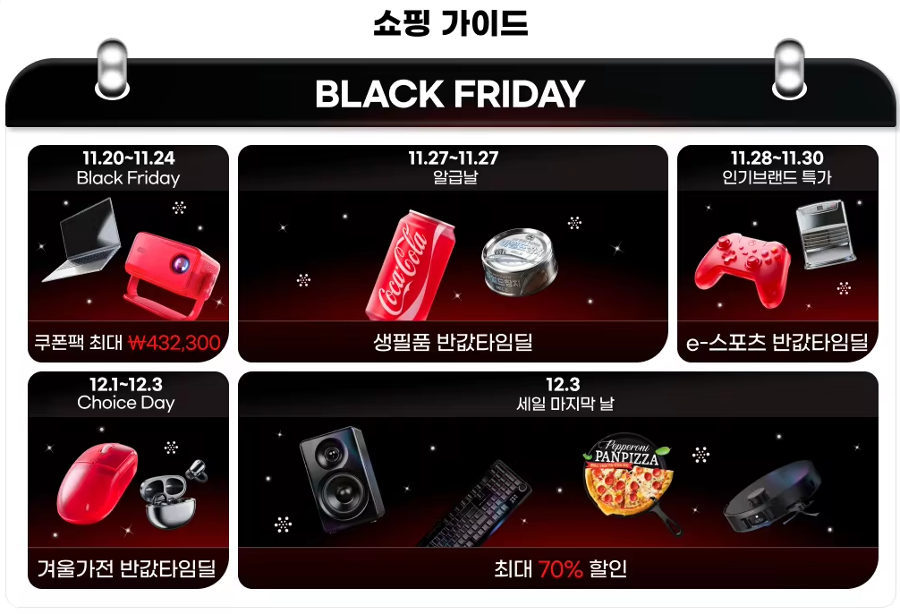 알리익스프레스 블랙프라이데이 쇼핑가이드 2025