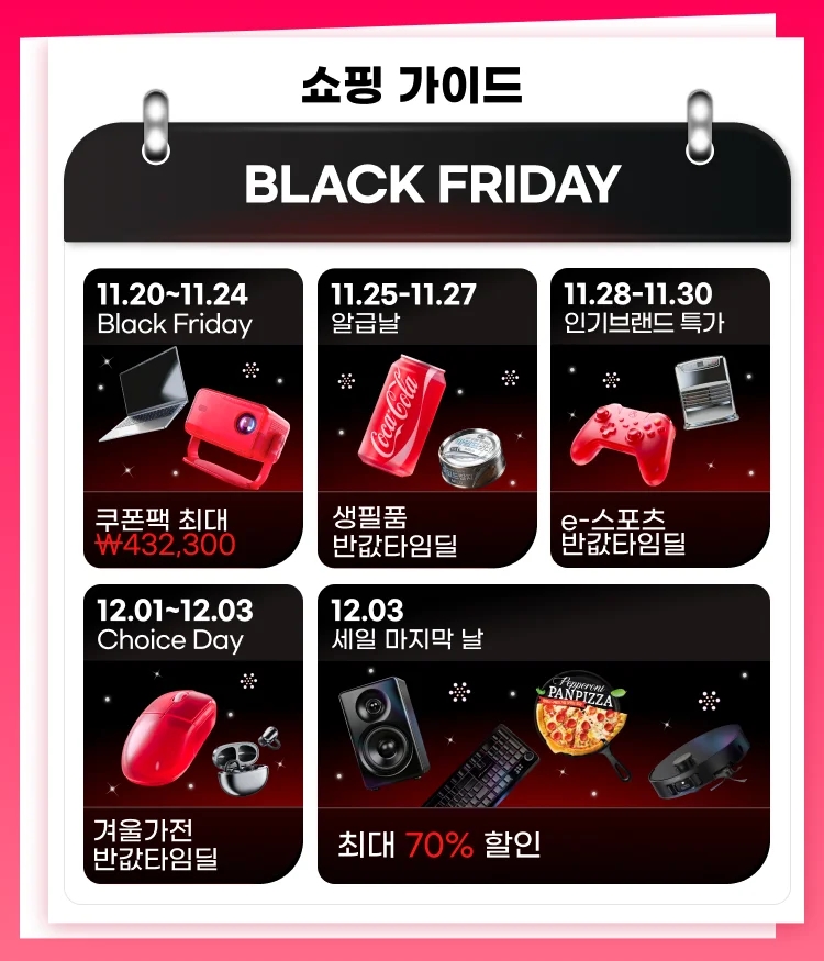 2025 블랙프라이데이 쇼핑 가이드 및 일정