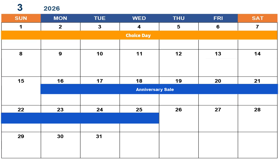 알리익스프레스 3월 프로모션 일정