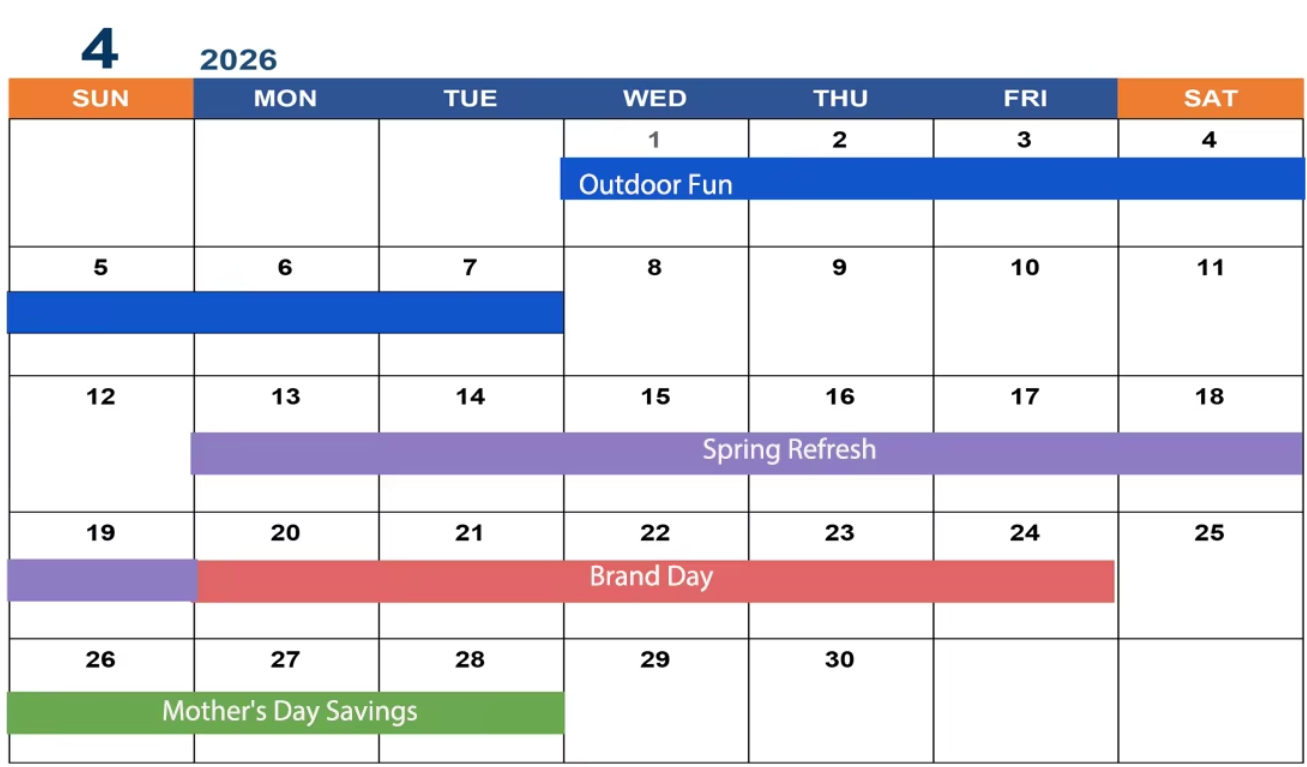 알리익스프레스 4월 프로모션 일정