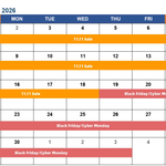 2026년 11월 알리익스프레스 프로모션 일정